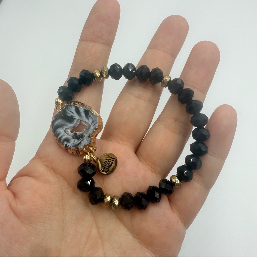 Kinsley Armelle TAILOR BRACELET Elegant Glass AGATE Beaded Bracelet